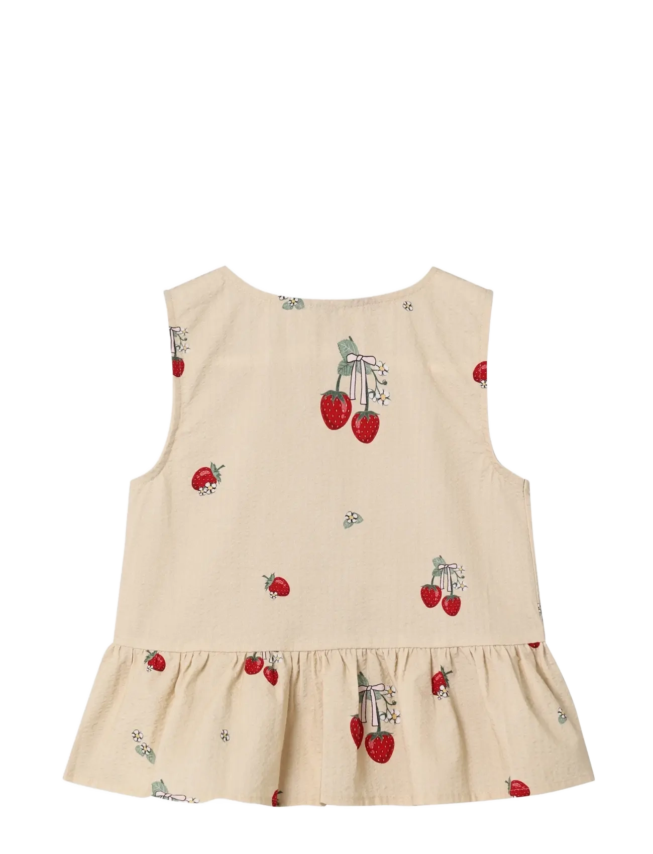 Fliink ELMA SL TOP - Frugtprint - CREAM / beige