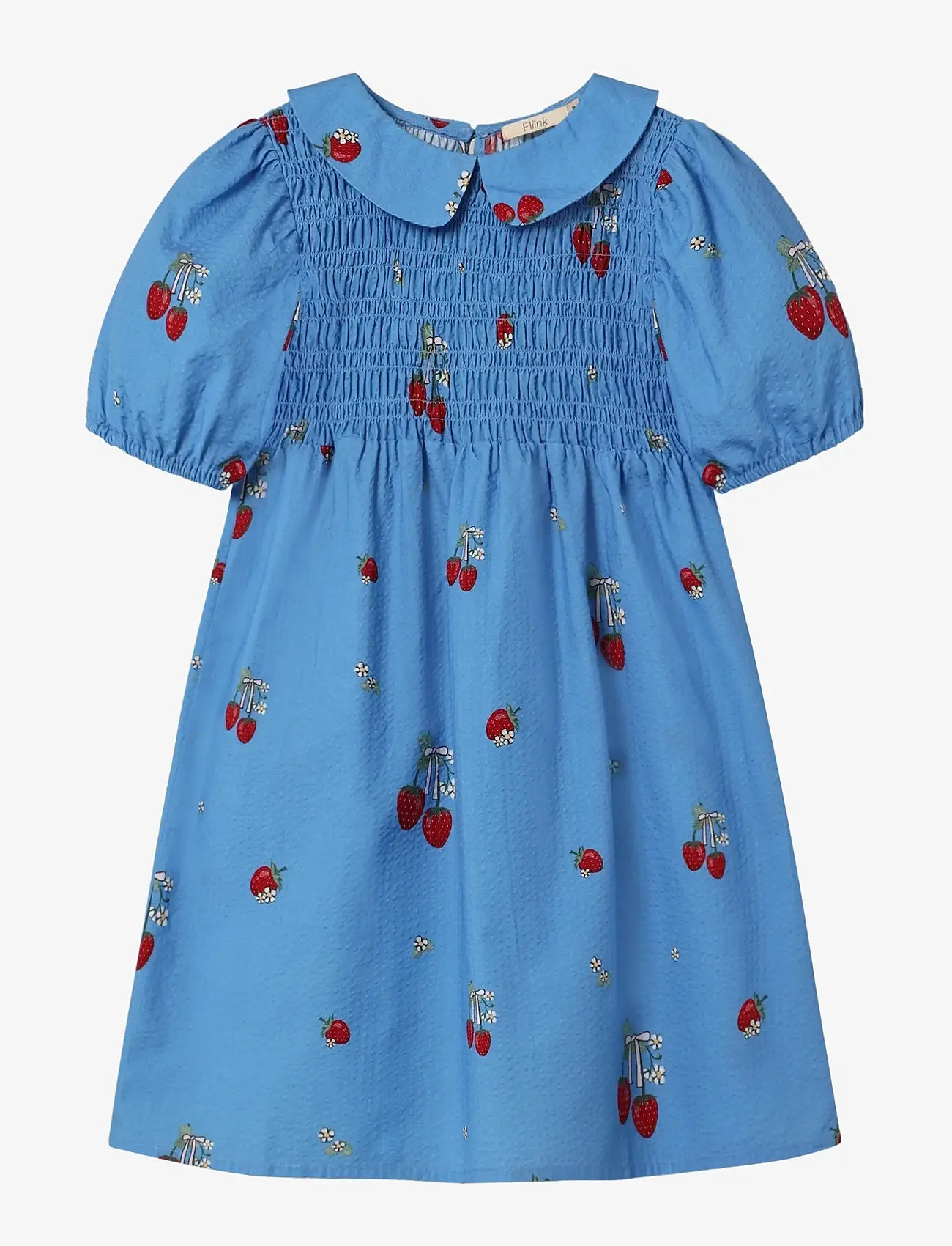 Fliink - ELMA SS DRESS - lühikeste varrukatega beebi kleidid - blue - 0