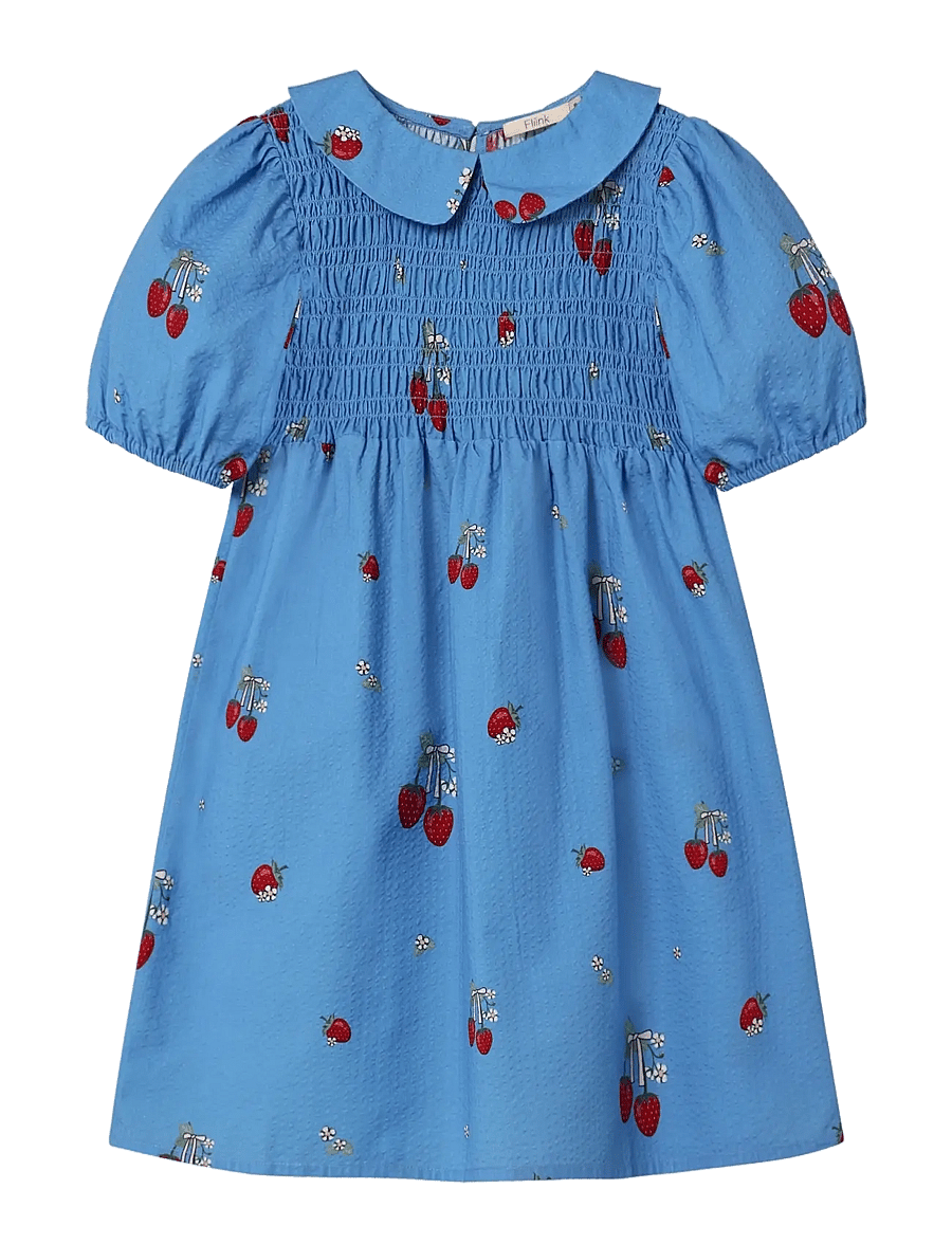 Fliink - ELMA SS DRESS - kortærmede babykjoler - blue - 1