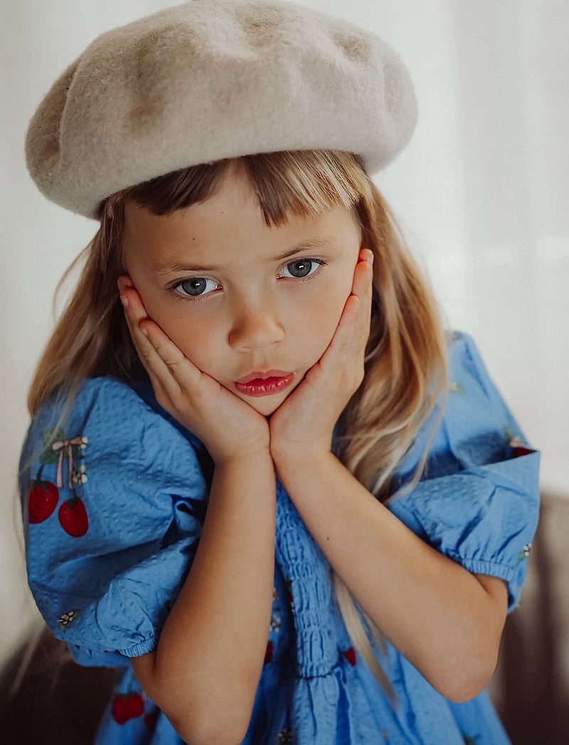 Fliink - ELMA SS DRESS - kurzärmelige babykleider - blue - 3