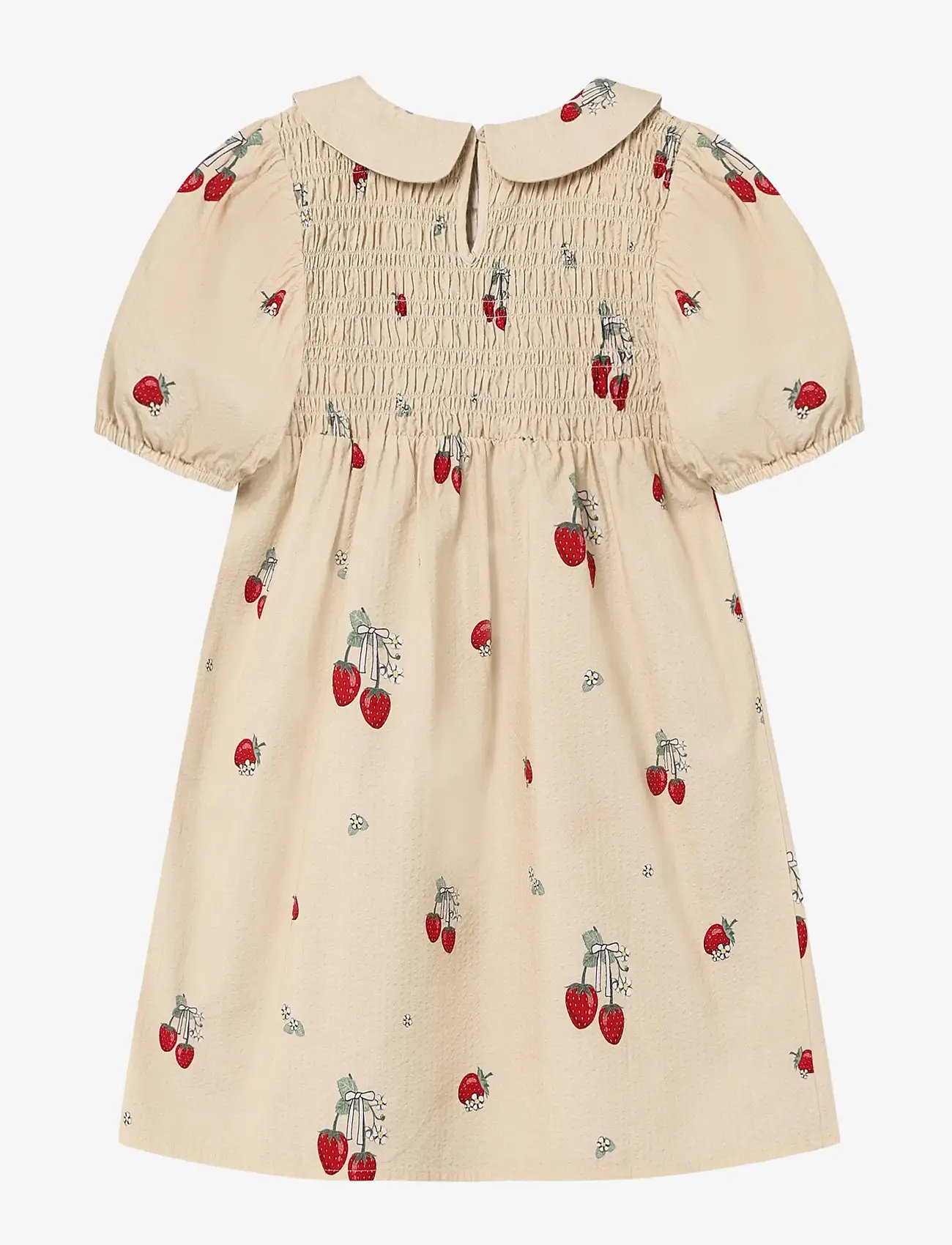 Fliink - ELMA SS DRESS - lühikeste varrukatega beebi kleidid - cream - 1