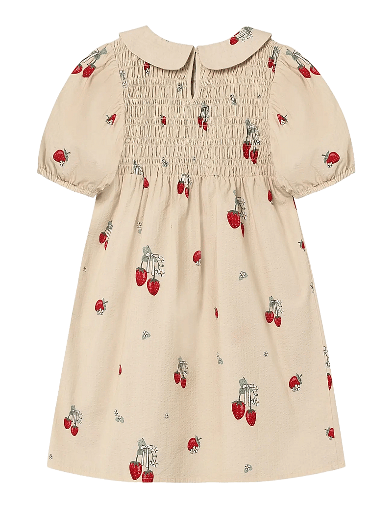 Fliink - ELMA SS DRESS - lühikeste varrukatega beebi kleidid - cream - 1