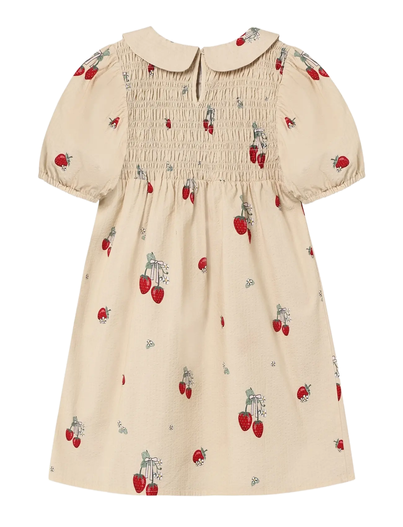 Fliink - ELMA SS DRESS - lühikeste varrukatega beebi kleidid - cream - 1