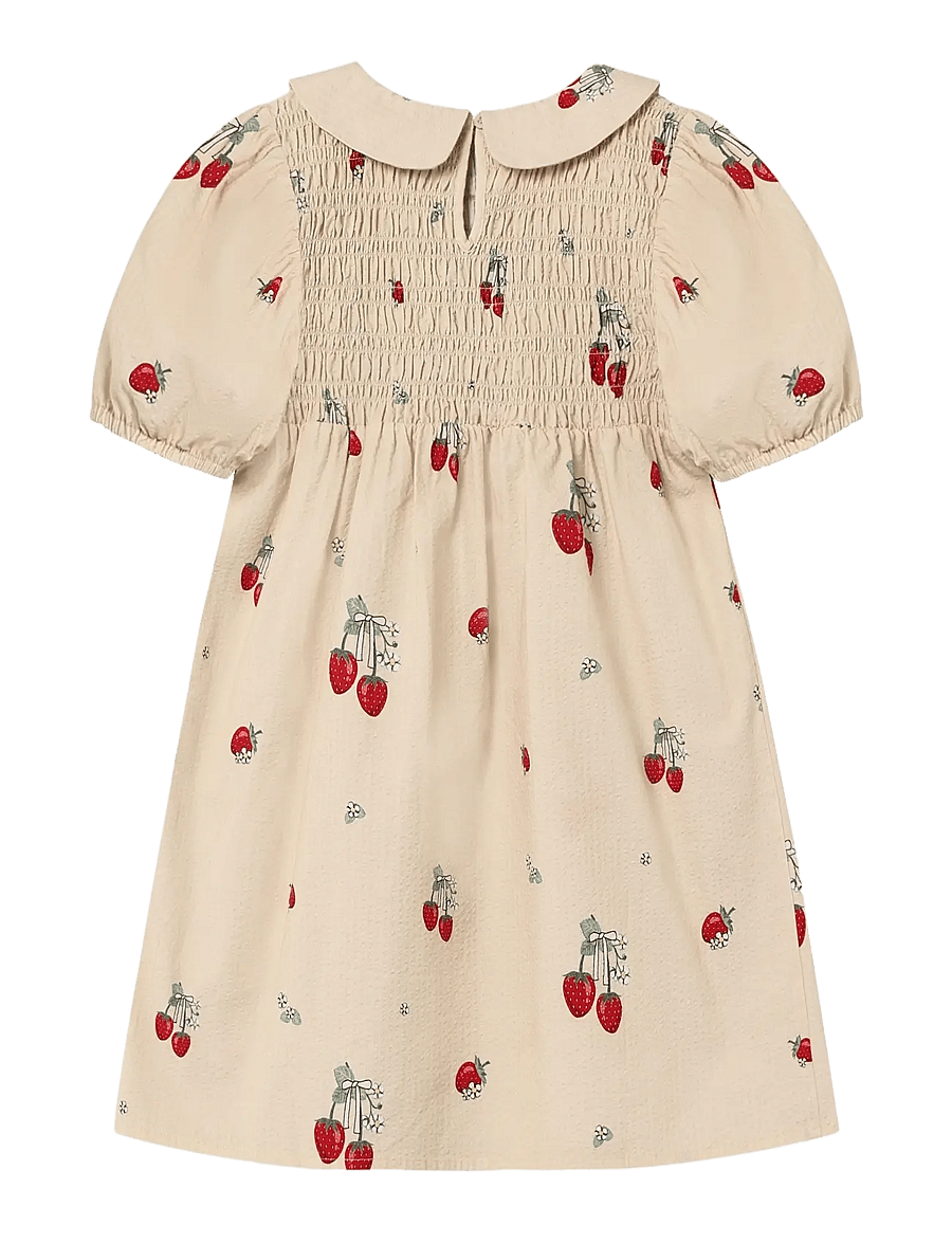 Fliink - ELMA SS DRESS - lühikeste varrukatega beebi kleidid - cream - 1