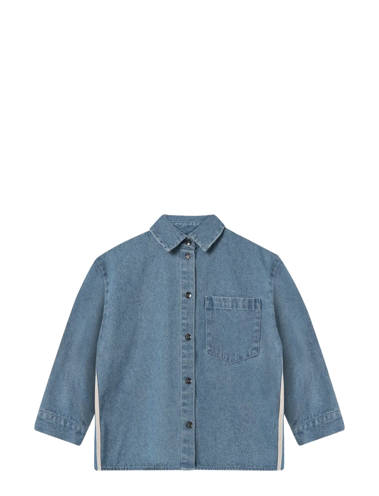 FLIINK Don Contrast Ls Shirt Blau - 110 - Kinder