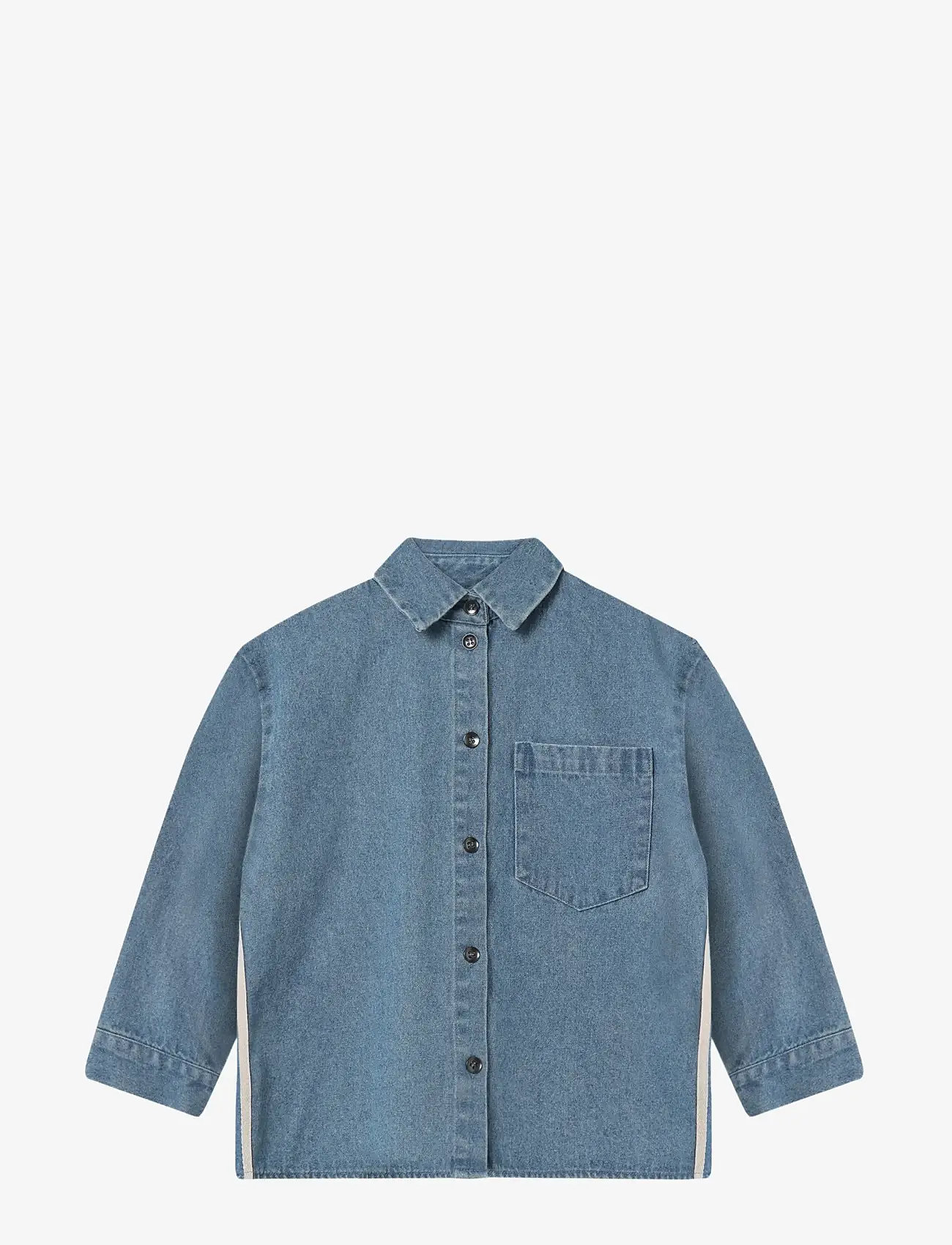 Fliink - DON CONTRAST LS SHIRT - langärmlige hemden - blue - 1