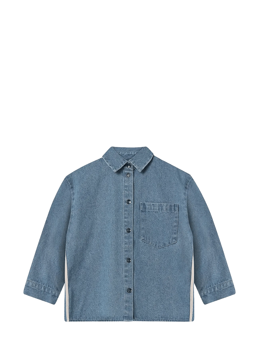 Fliink - DON CONTRAST LS SHIRT - langärmlige hemden - blue - 1