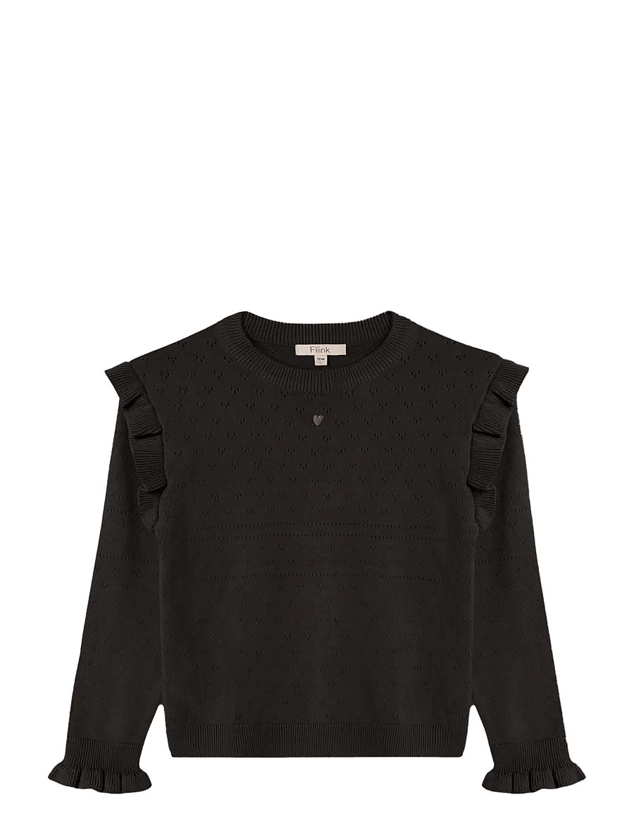 Fliink - FAME O-NECK BLOUSE - džemprid - coffee bean - 0