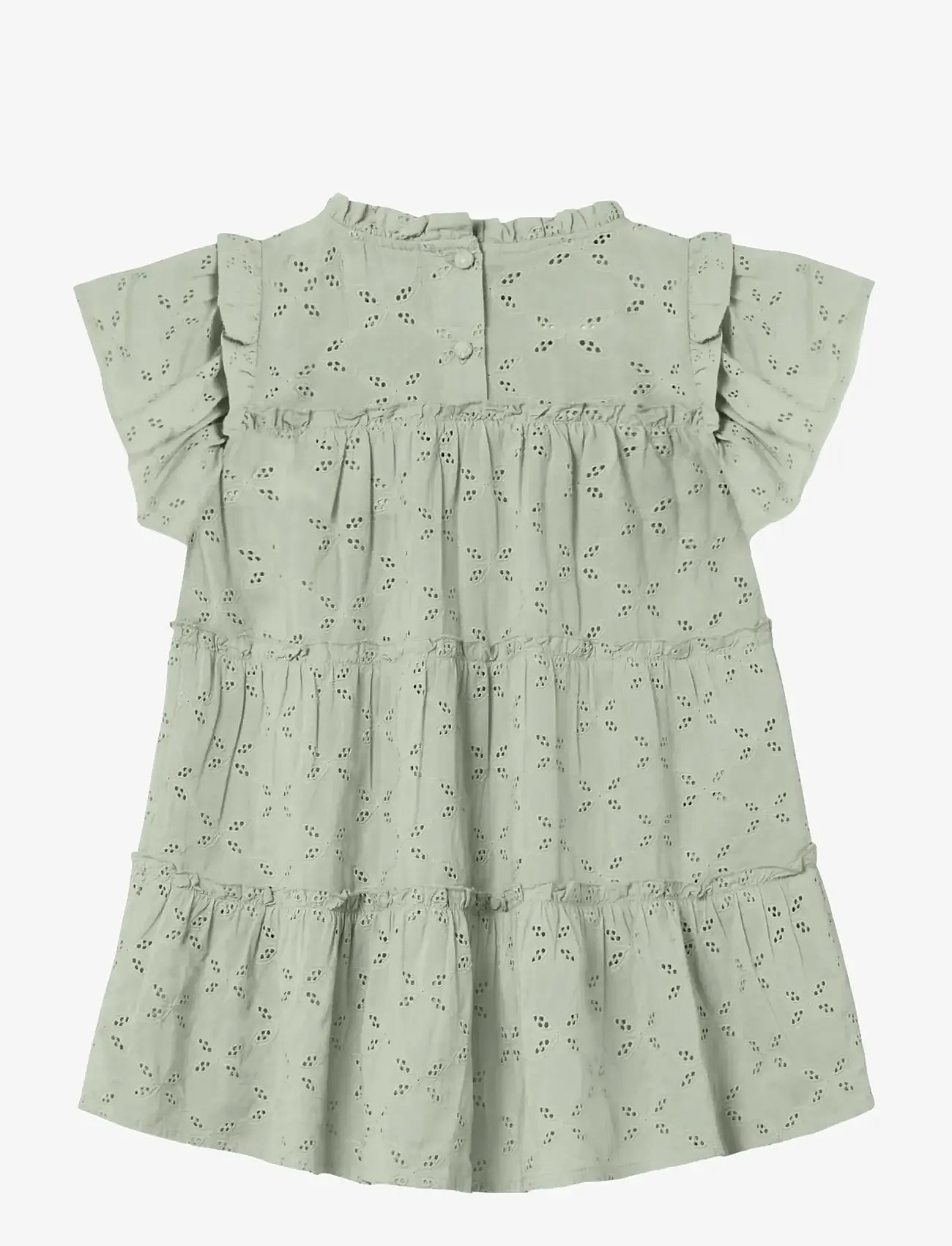 Fliink - HARPER DRESS - kurzärmelige babykleider - green - 2