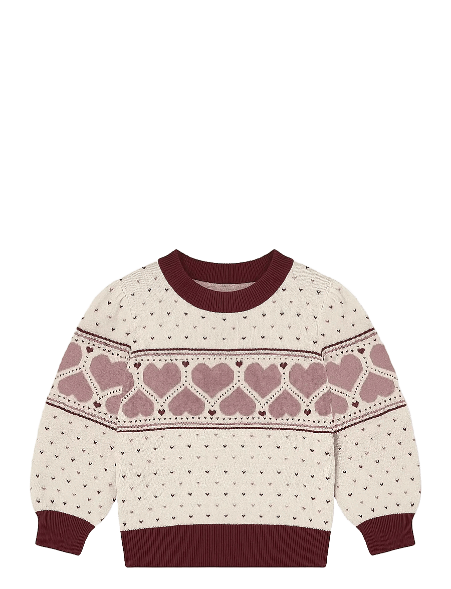 Fliink - HEARTY PULLOVER - jumpers - cream - 0