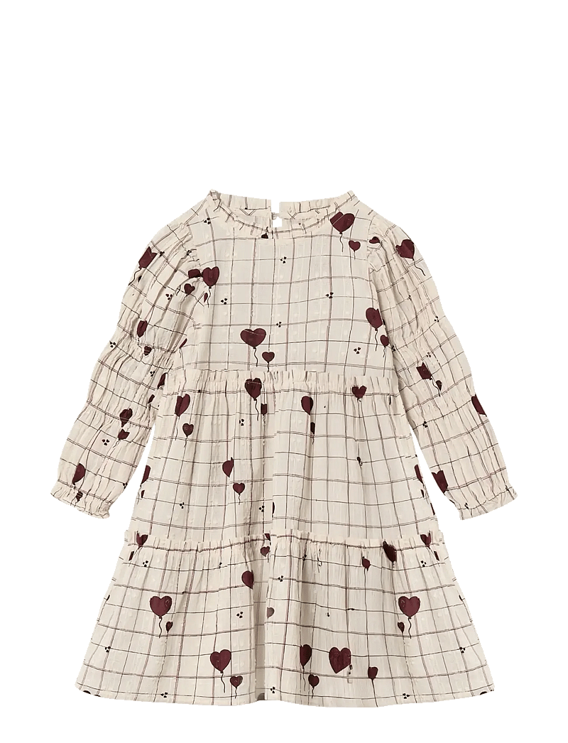 Fliink - ILOVE DRESS - pikkade varrukatega beebi kleidid - pink - 1