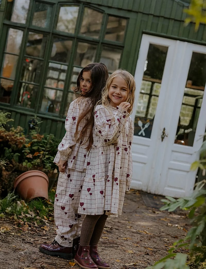 Fliink - ILOVE DRESS - pikkade varrukatega beebi kleidid - pink - 3