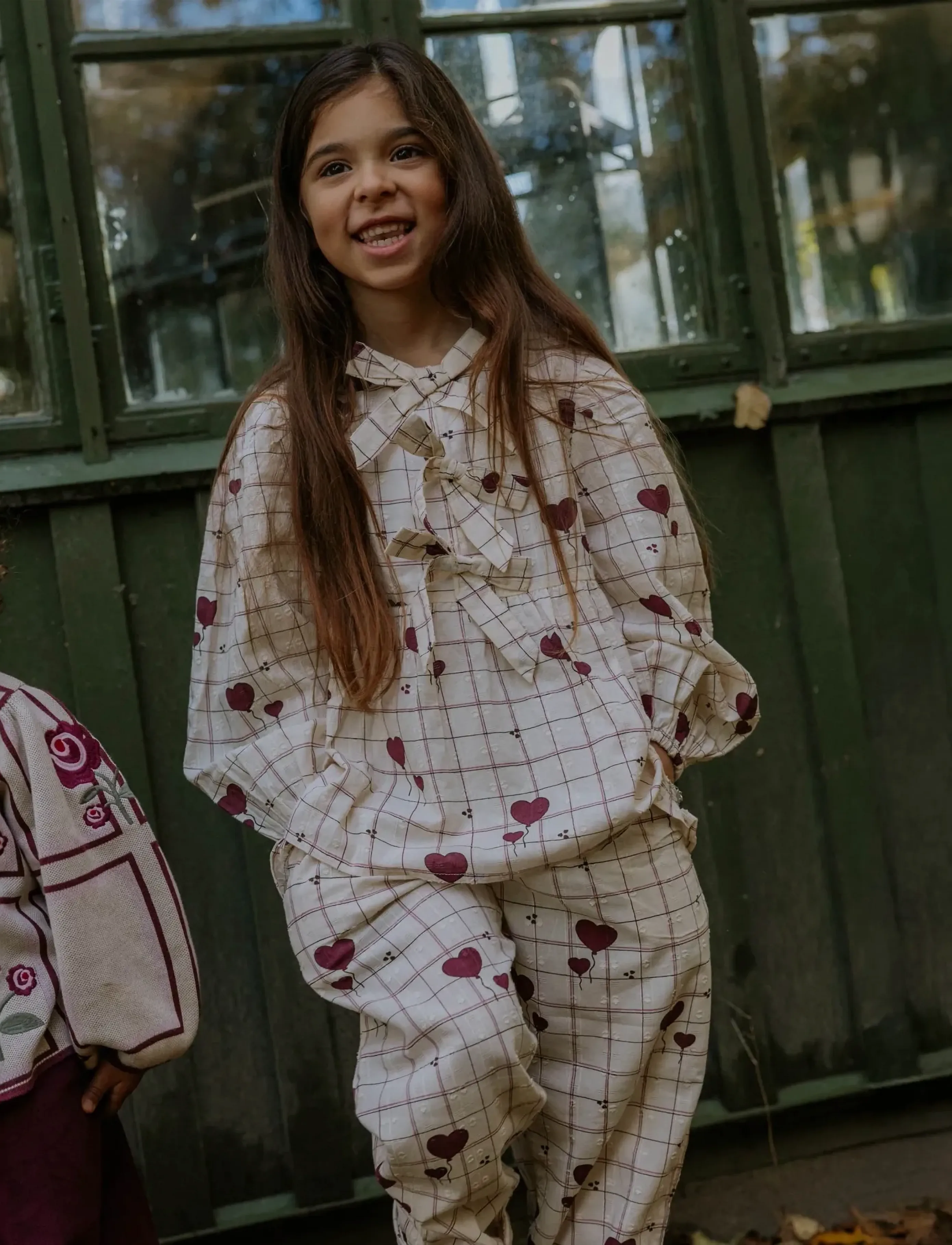 Fliink ILOVE PANT - Babybyxor - PINK / cream