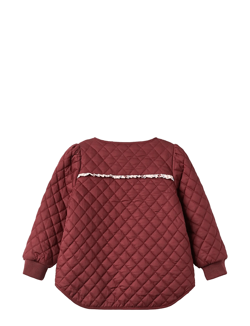 Fliink - KOTA REVERSIBLE FLOWER JACKET - quiltede jakker - burgundy - 2