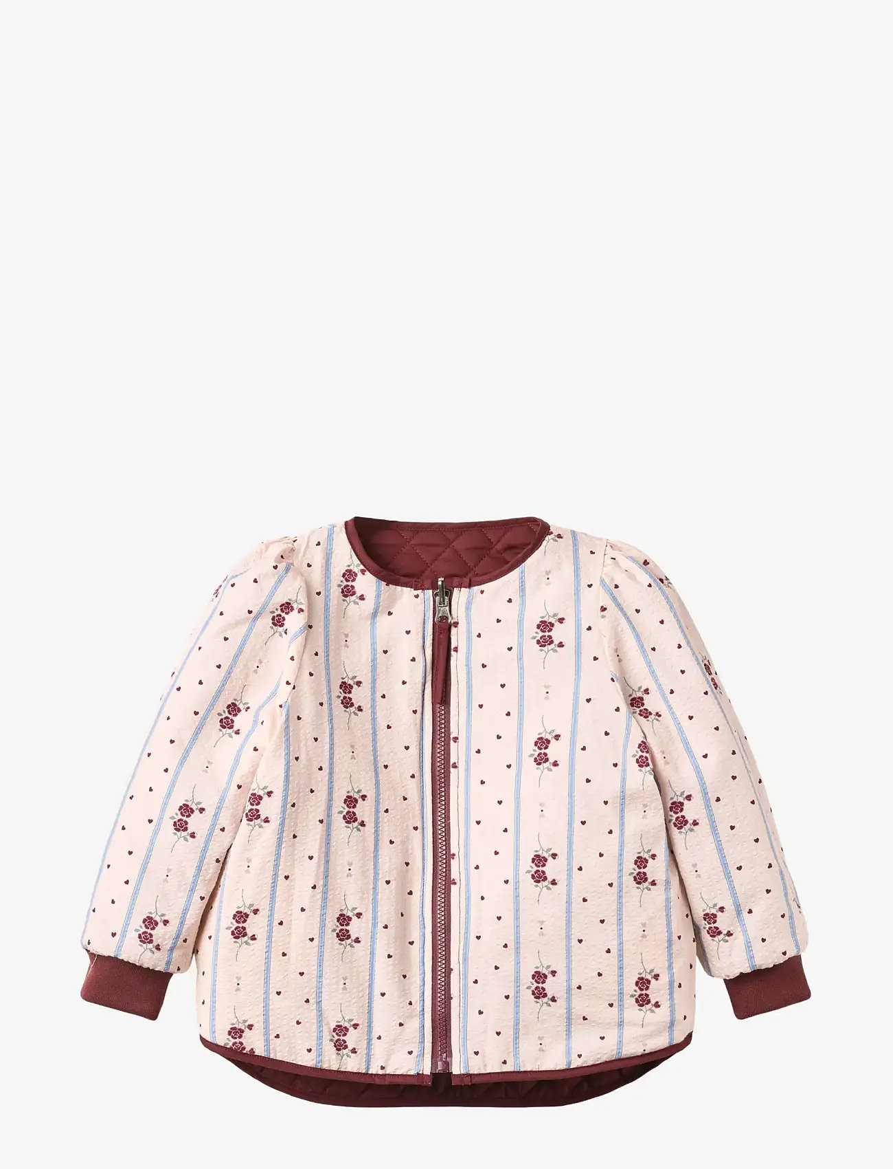 Fliink - KOTA REVERSIBLE FLOWER JACKET - quiltede jakker - burgundy - 3