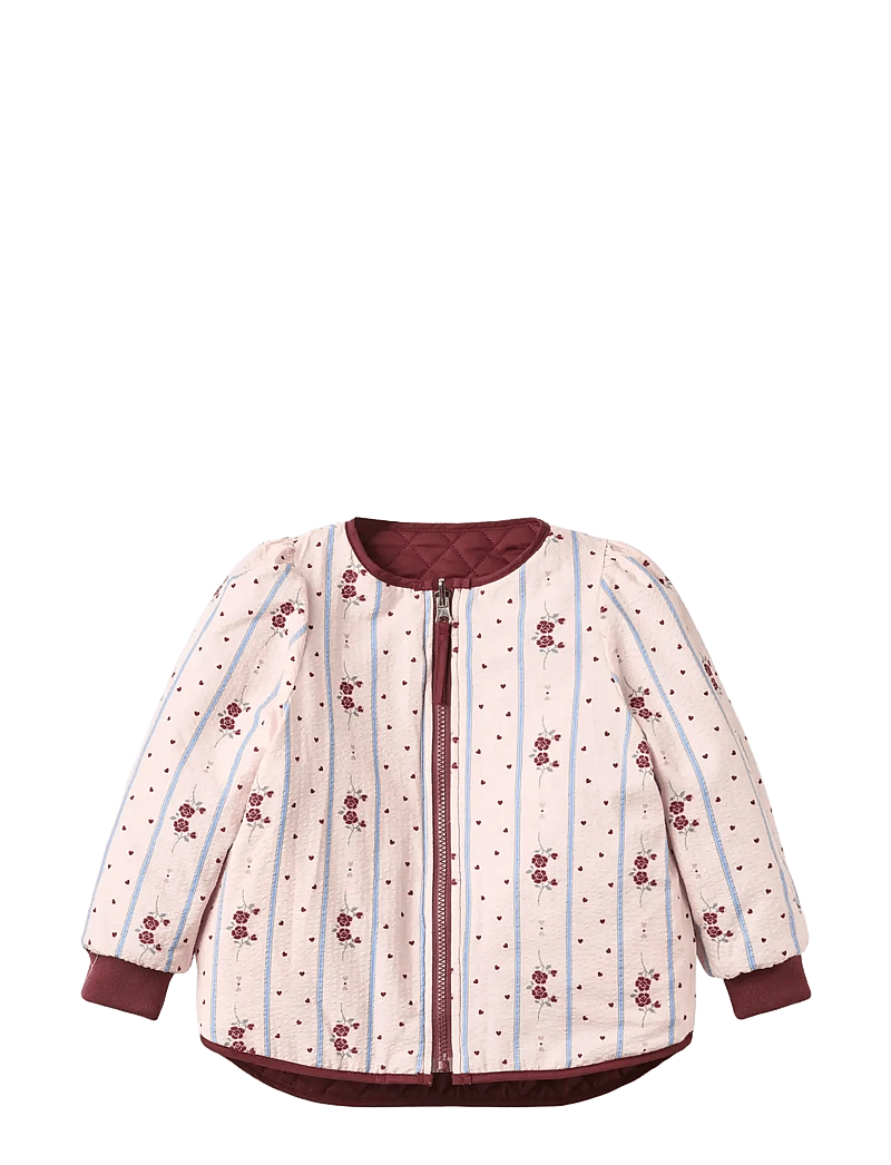 Fliink - KOTA REVERSIBLE FLOWER JACKET - quiltede jakker - burgundy - 3