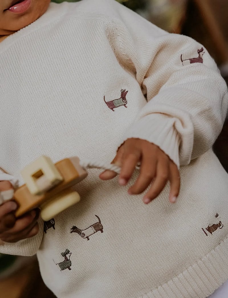 Fliink - MAHDI DOG PULLOVER - džemprid - cream - 3