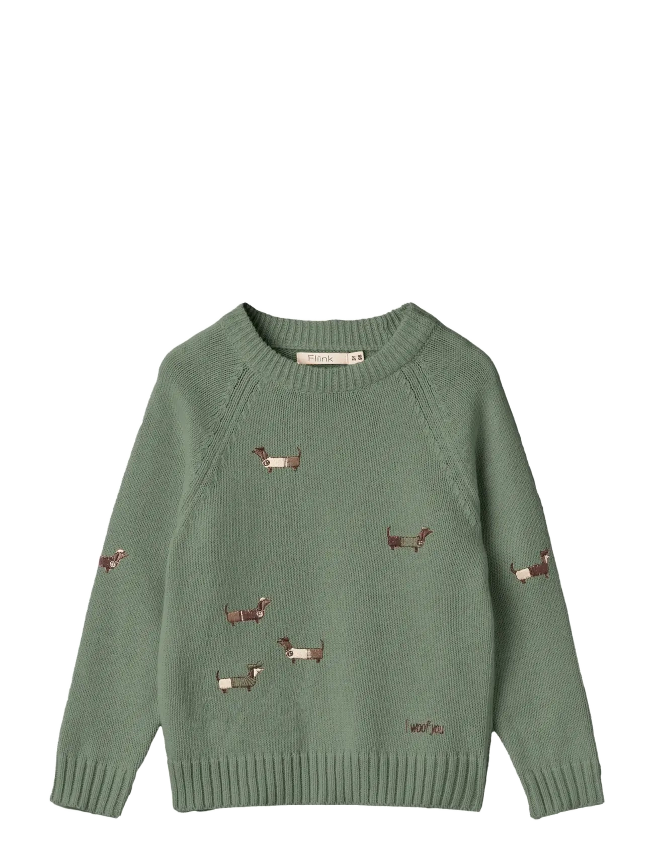 Fliink MAHDI DOG PULLOVER - Kläder - GREEN / green