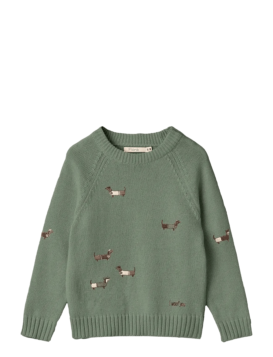 Fliink - MAHDI DOG PULLOVER - jumpers - green - 1