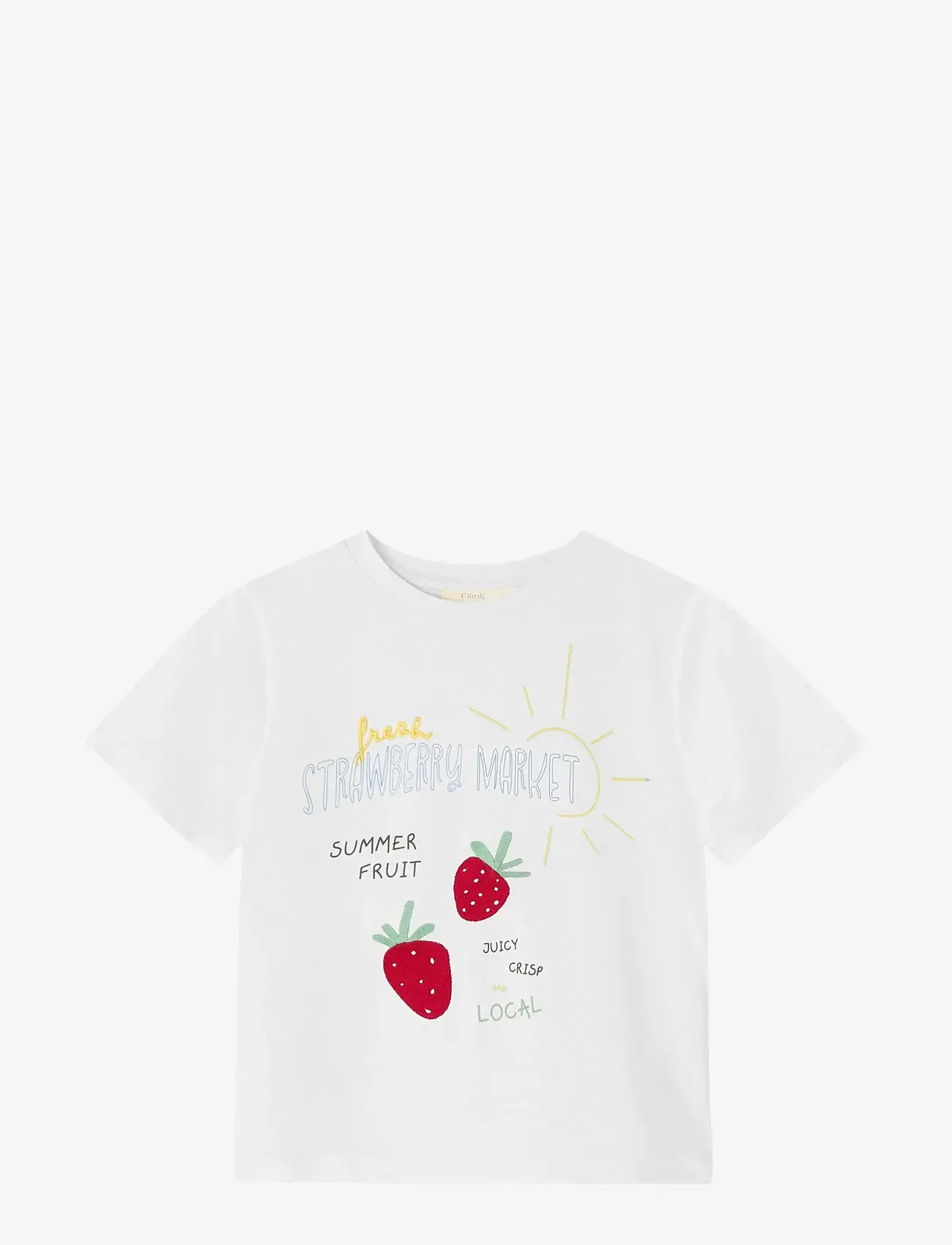 Fliink - SOMMER STRAWBERRY T-SHIRT - kurzärmelige - white - 1