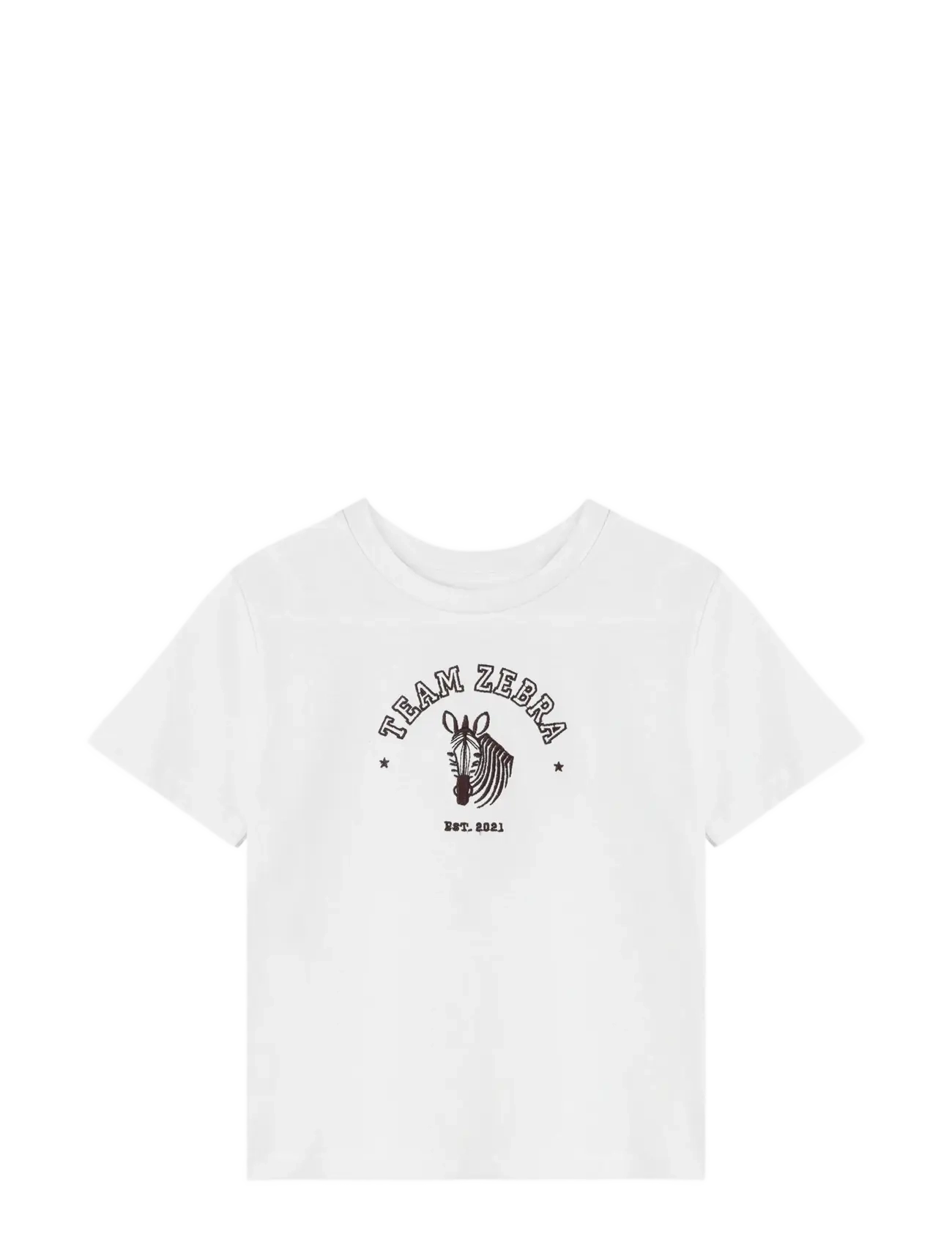 FLIINK Sommer Zebra T-Shirt Weiß - 116 - Kinder