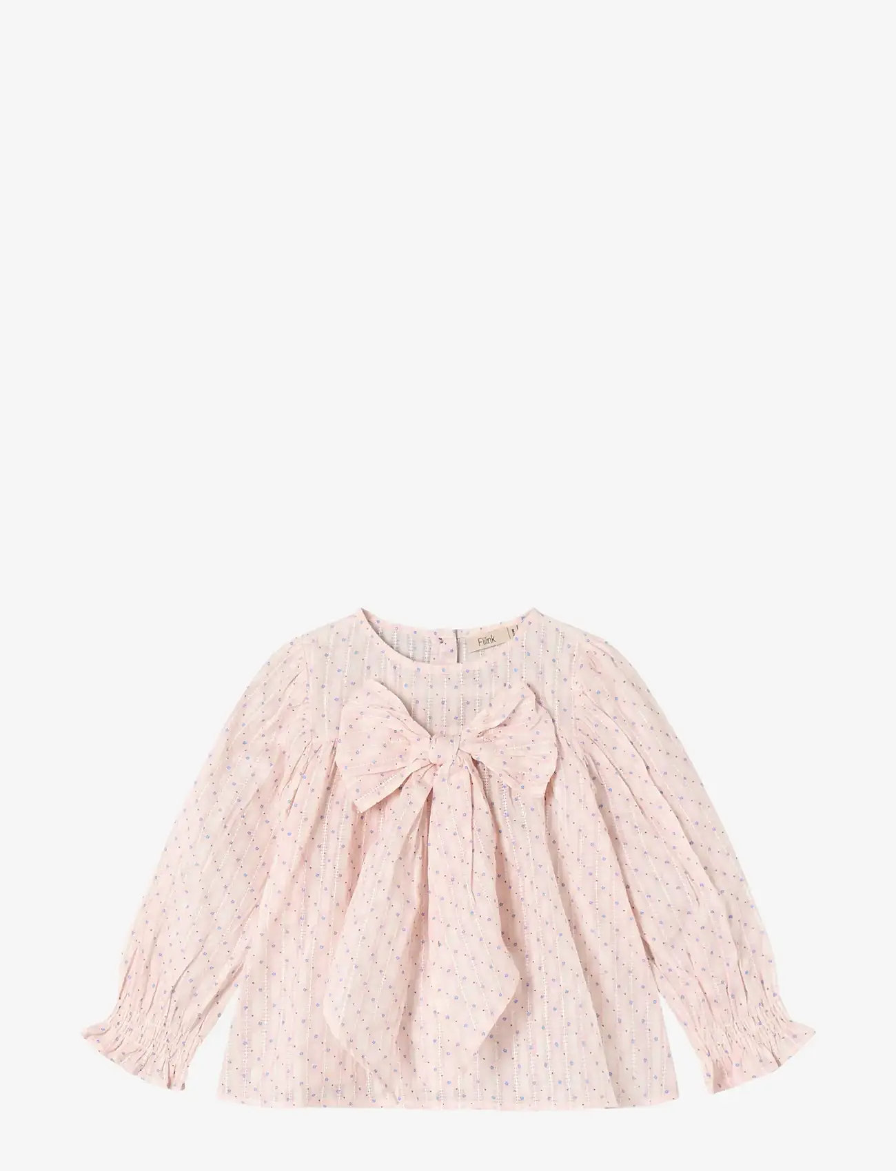 Fliink - ZORRO LS BOW BLOUSE - pluusid ja tuunikad - pink - 0