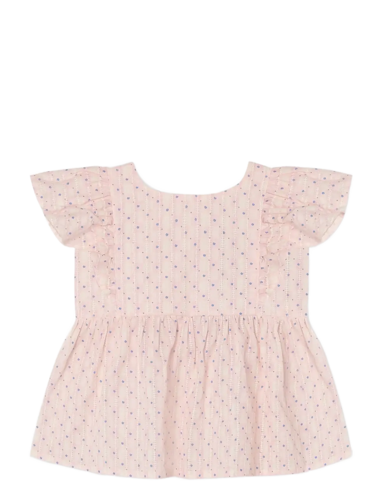Fliink Zorro Sl Top, Børn, Flæseærme Peplum Top, Pink, Str: 104