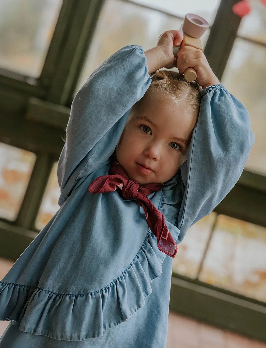 Fliink - HELENE LS BLOUSE - pluusid ja tuunikad - blue - 3