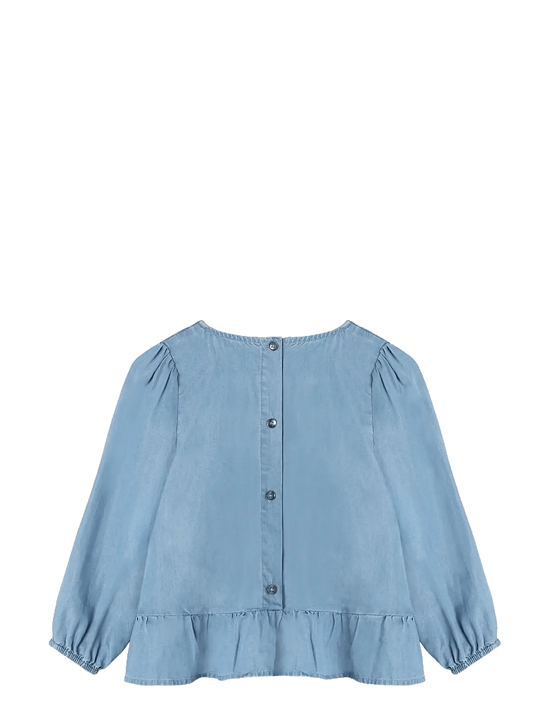 Fliink - HELENE LS BLOUSE - blusar & tunikor - blue - 2