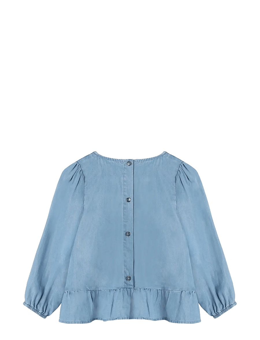 Fliink - HELENE LS BLOUSE - pluusid ja tuunikad - blue - 2
