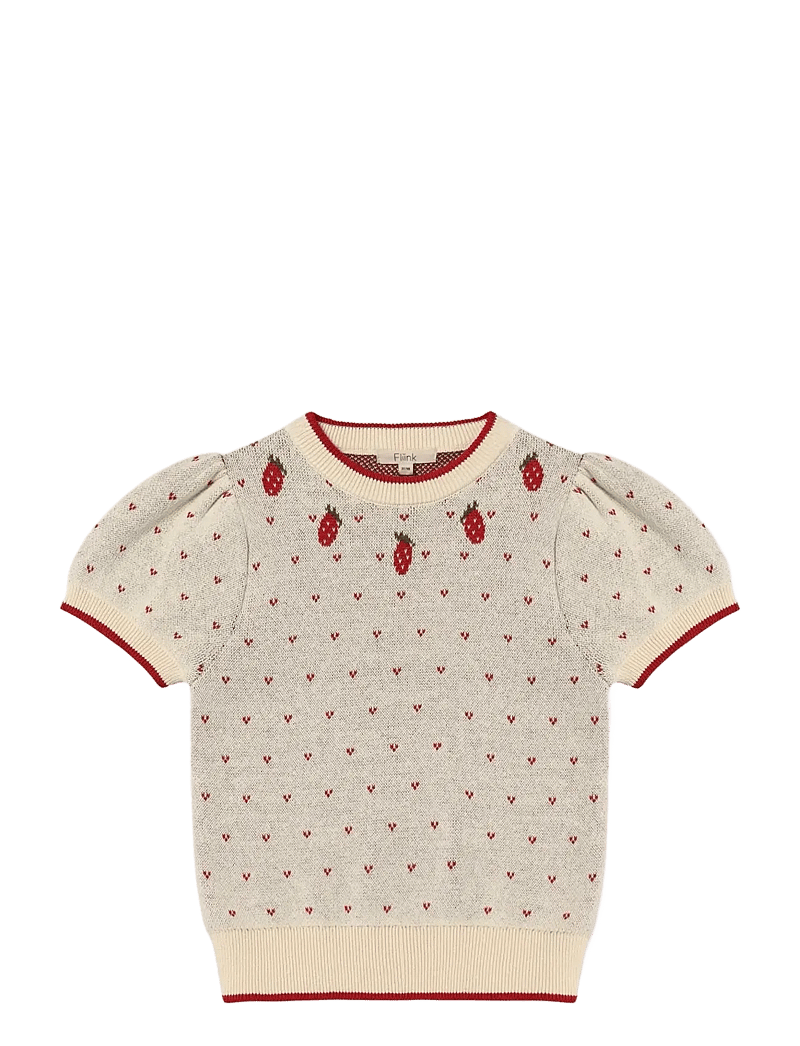 Fliink - BOLETTE SS BLOUSE - pullover - cream - 1
