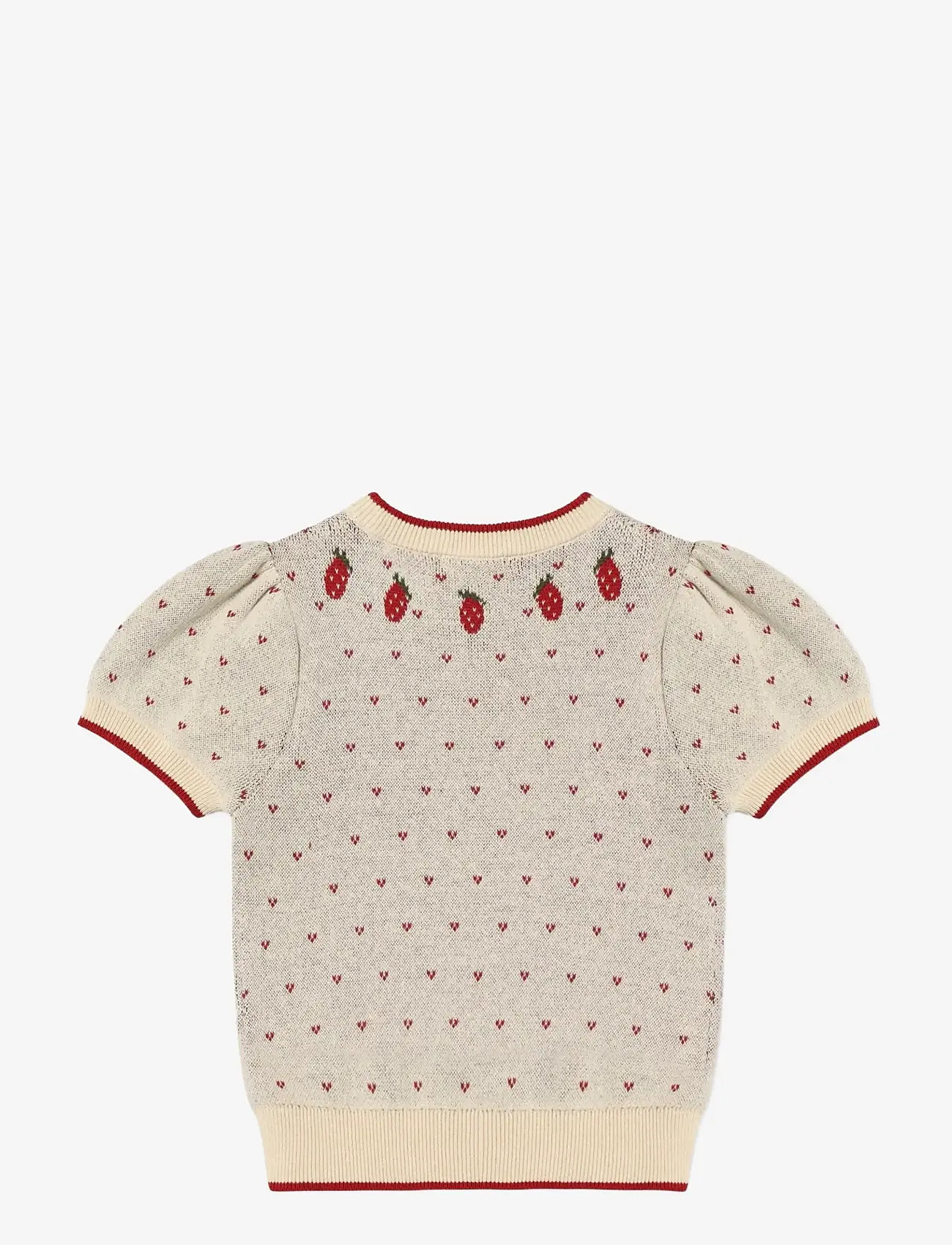 Fliink - BOLETTE SS BLOUSE - jumpers - cream - 2