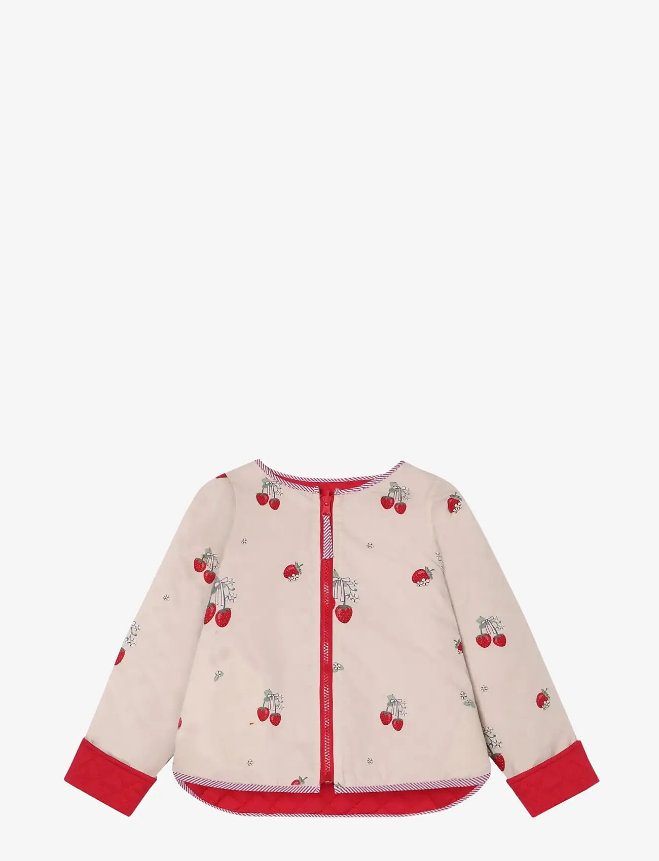 Fliink - KOTA REVERSIBLE STRAWBERRY JACKET - quiltade jackor - cream - 1
