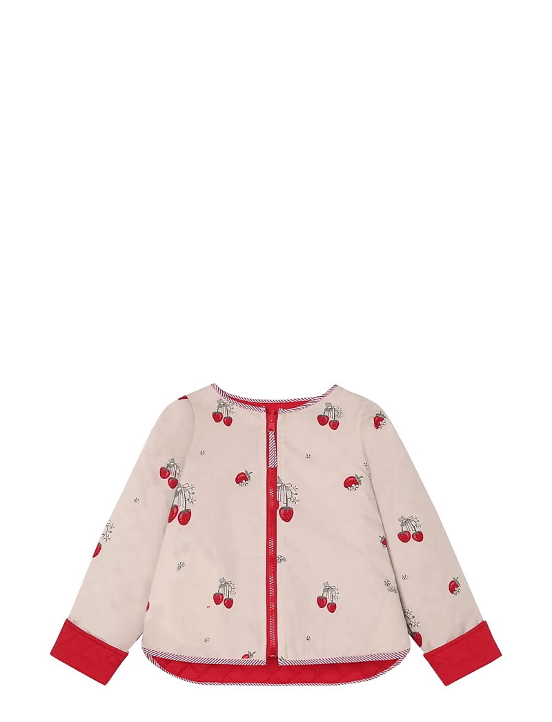 Fliink - KOTA REVERSIBLE STRAWBERRY JACKET - quiltade jackor - cream - 1