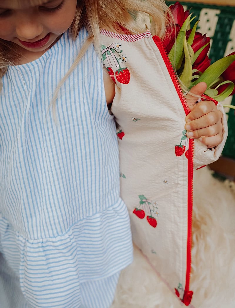 Fliink - KOTA REVERSIBLE STRAWBERRY JACKET - quiltade jackor - cream - 5