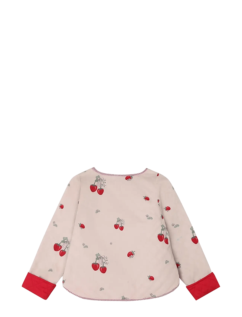 Fliink - KOTA REVERSIBLE STRAWBERRY JACKET - quiltade jackor - cream - 2