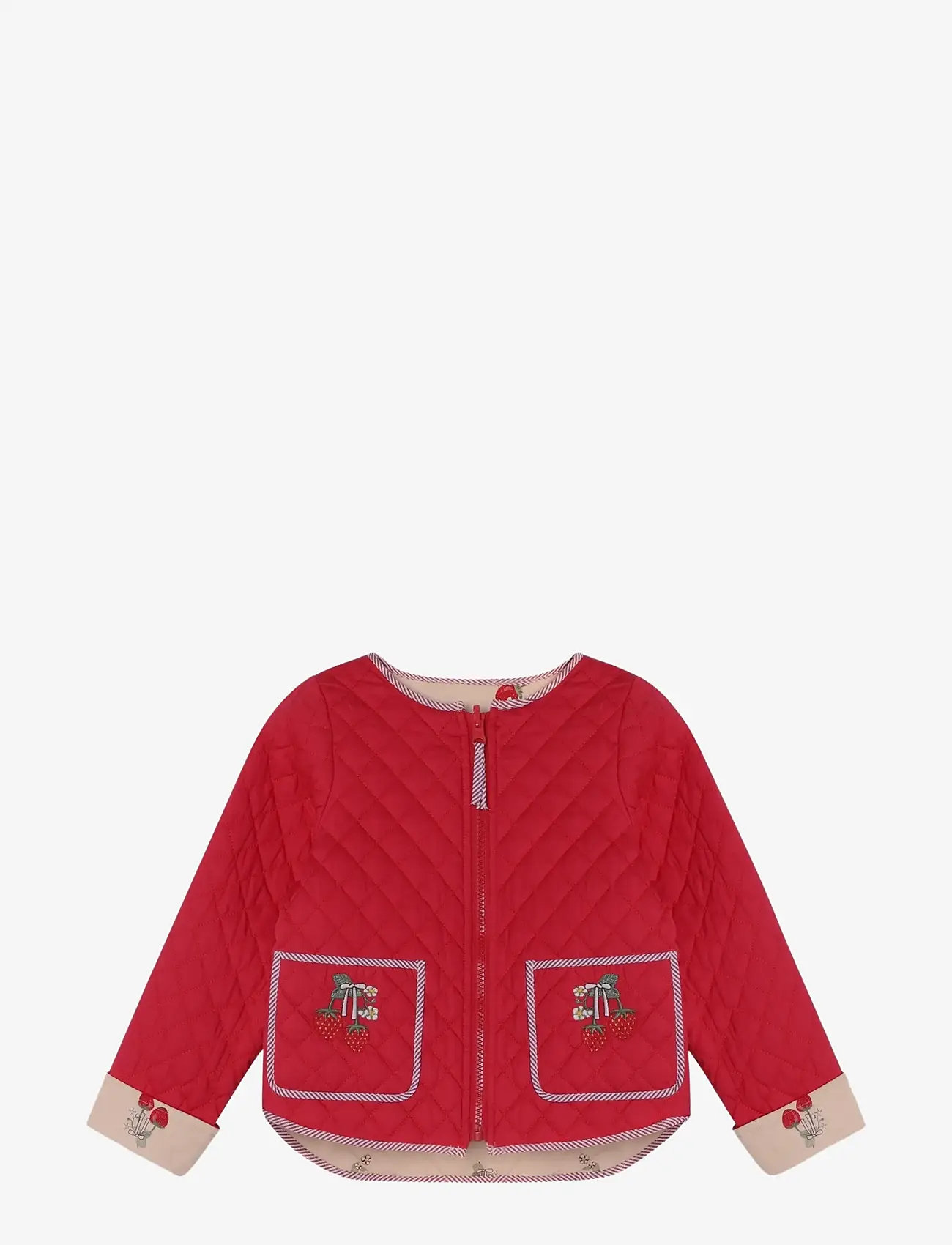 Fliink - KOTA REVERSIBLE STRAWBERRY JACKET - quiltade jackor - cream - 3