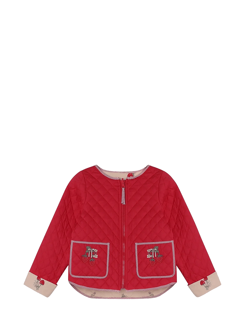 Fliink - KOTA REVERSIBLE STRAWBERRY JACKET - quiltade jackor - cream - 3