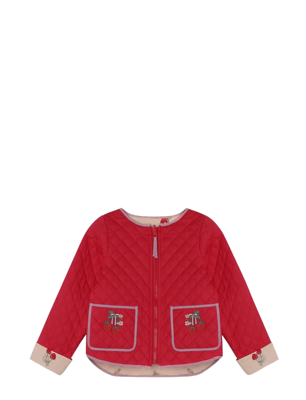 Fliink - KOTA REVERSIBLE STRAWBERRY JACKET - quiltede jakker - cream - 3