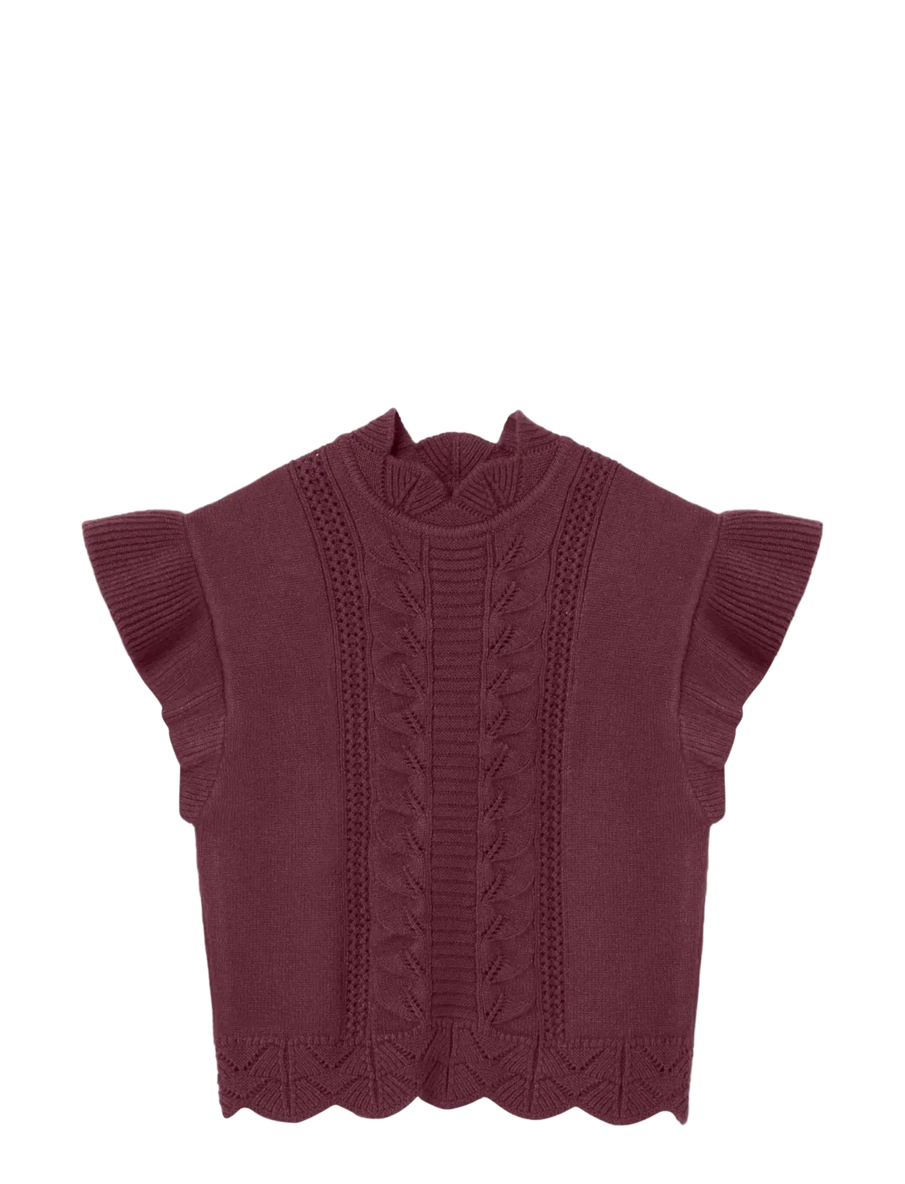 Fliink ALILLY WIDE VEST - Tøj - BURGENDY / burgundy