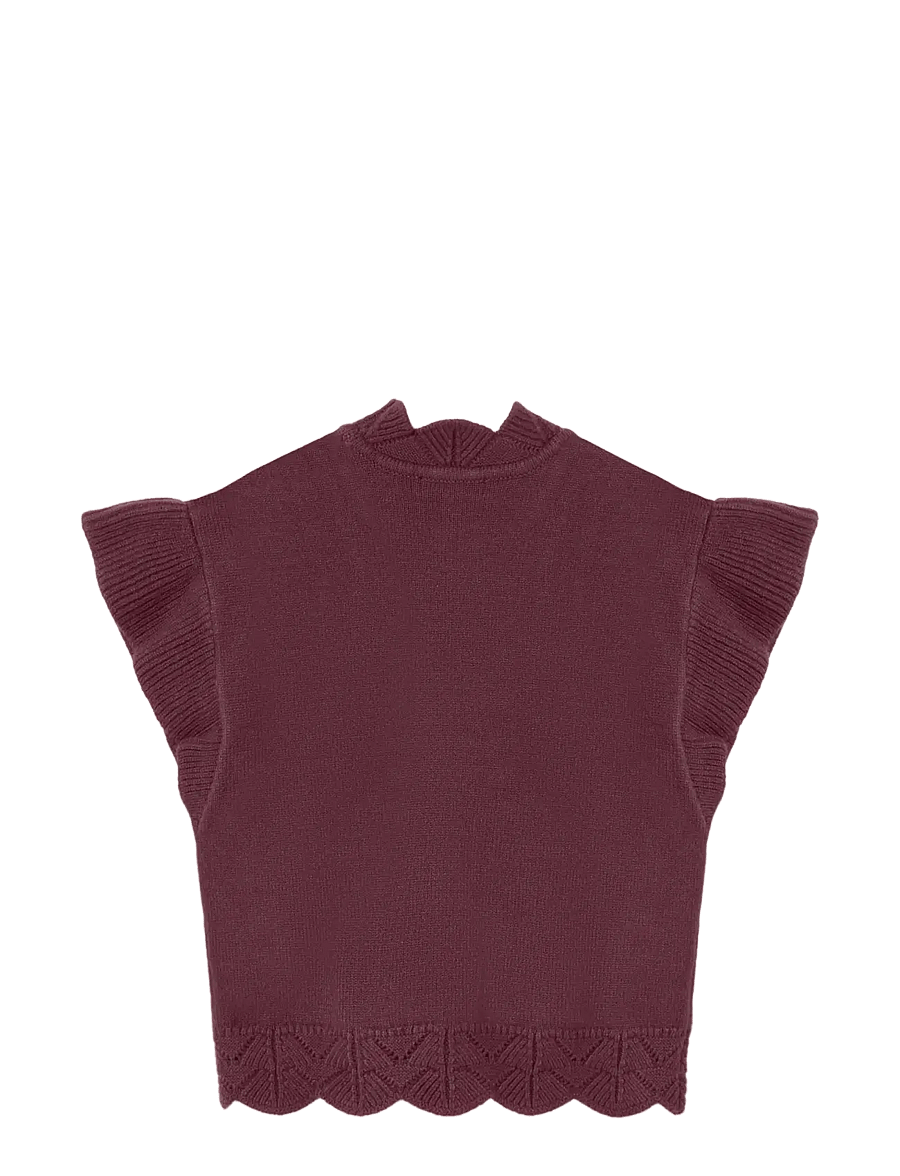 Fliink - ALILLY WIDE VEST - veste - burgendy - 1