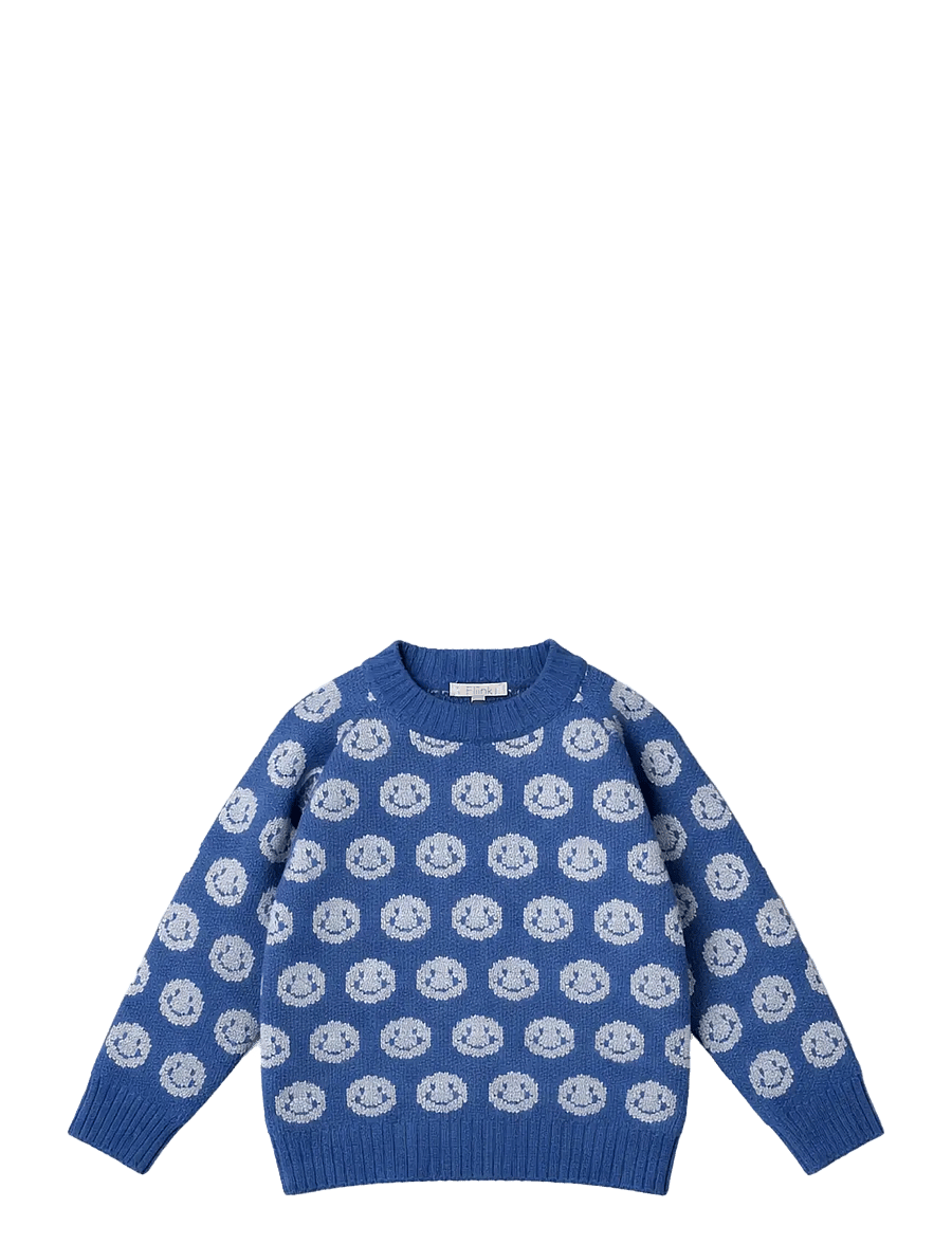Fliink - BON CASHMERE EMOJI PULLOVER - trøjer - insignia blue - 1