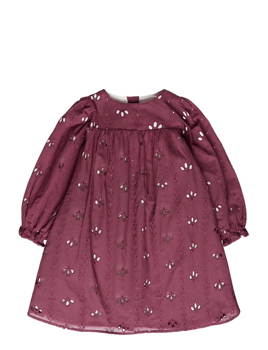Fliink - CAMMA DRESS - langærmede babykjoler - burgendy - 0