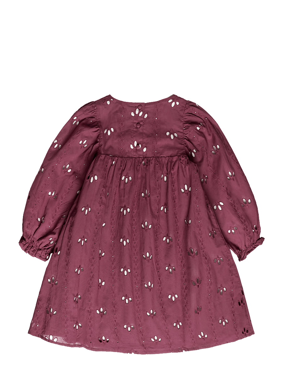 Fliink - CAMMA DRESS - langærmede babykjoler - burgendy - 1