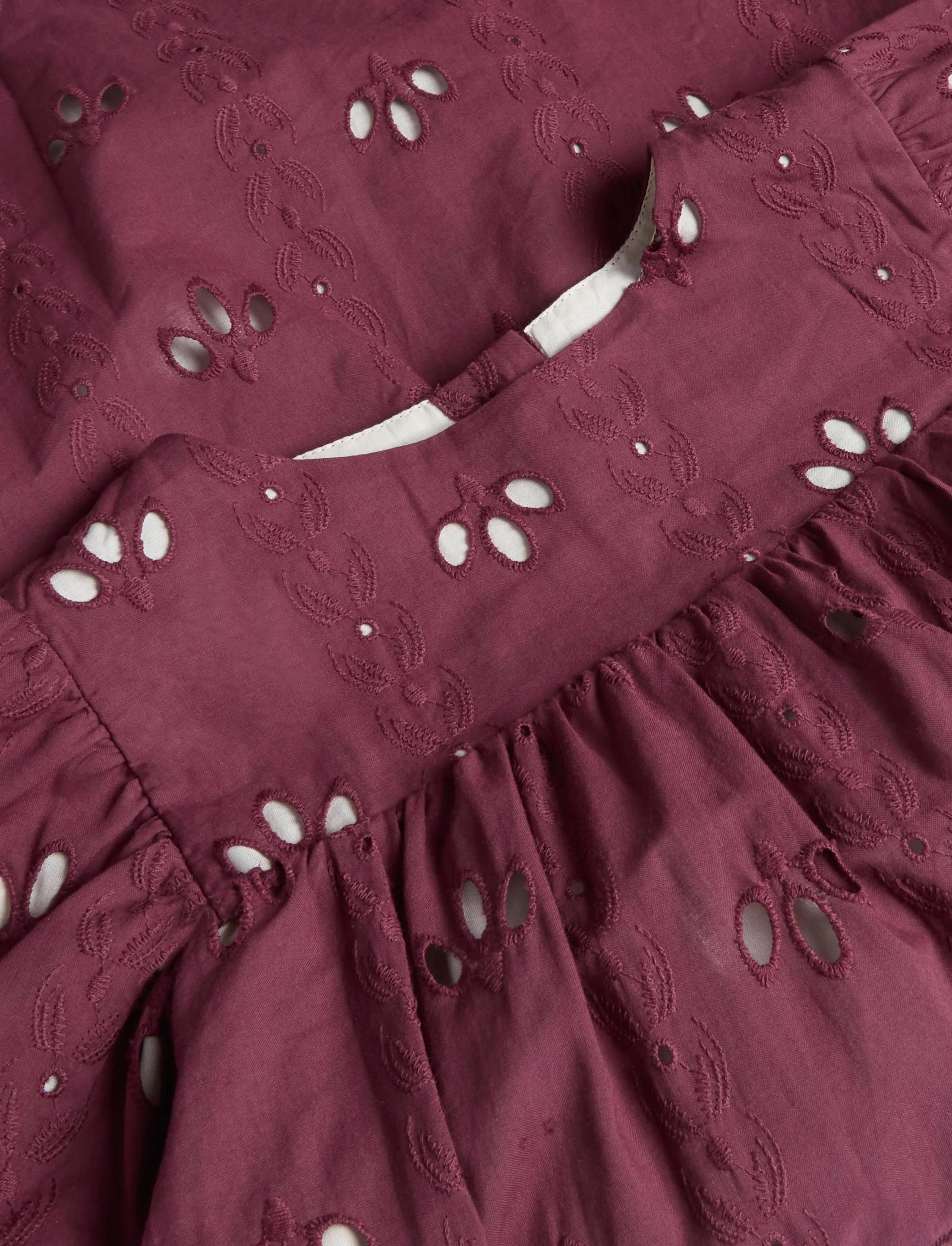 Fliink - CAMMA DRESS - langærmede babykjoler - burgendy - 2