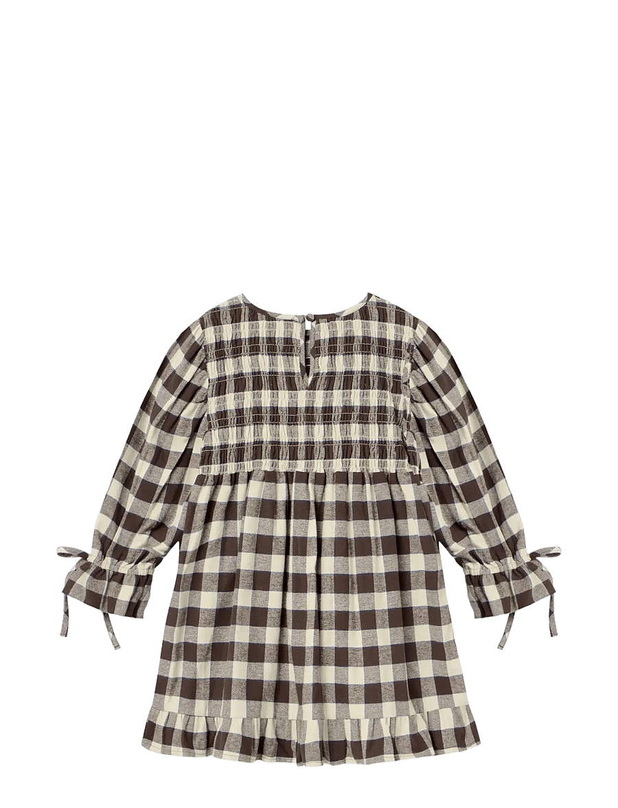 Fliink - CODY LS DRESS - langærmede babykjoler - insignia check - 1