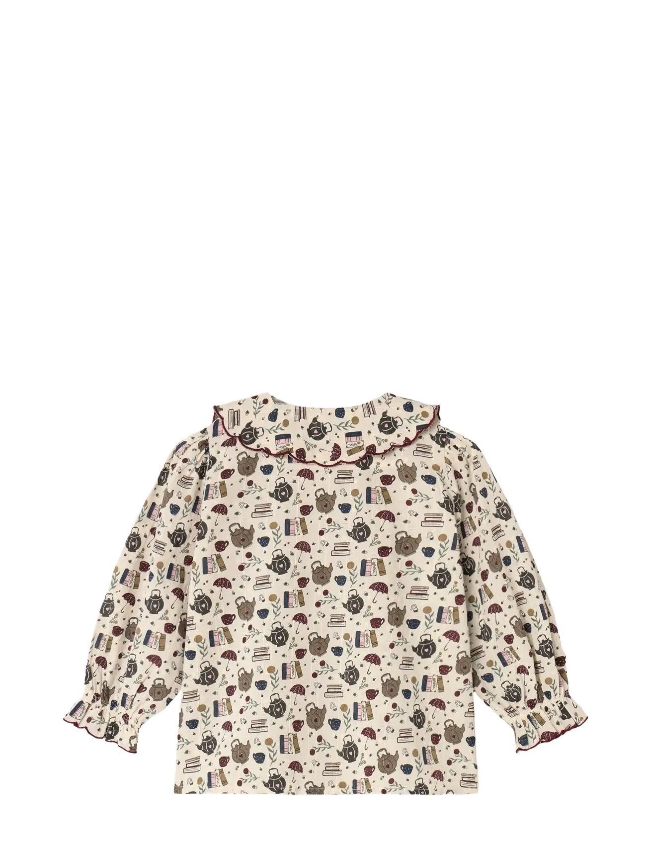 Fliink - COSY LS BLOUSE - sandshell aop - 2