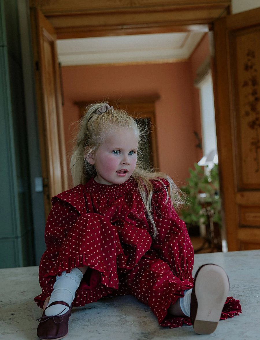 Fliink - DOLLY DOT BLOUSE - bluser & tunikaer - red bud dot - 0