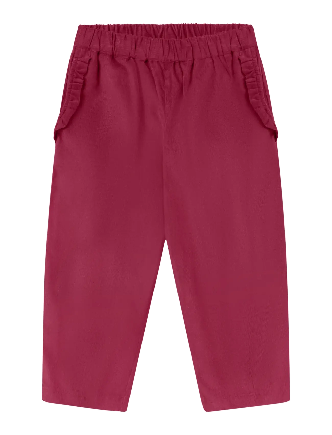 Fliink DOLLY RUFFLE PANT - Hosen - RED BUD / burgundy