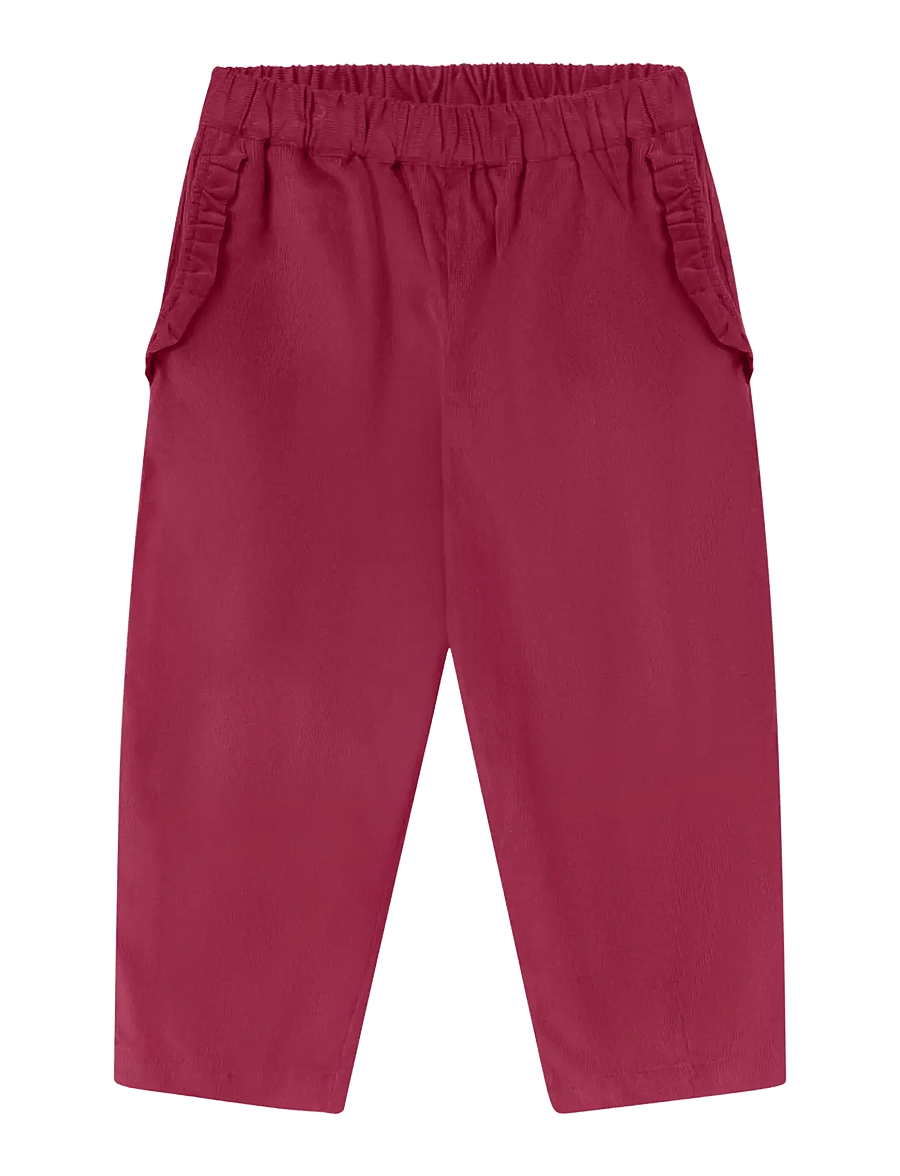 Fliink - DOLLY RUFFLE PANT - babyhosen - red bud - 0